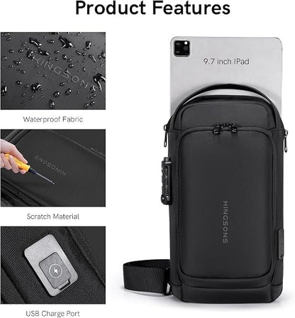 Bandolera Antirrobo USB con Candado de Código