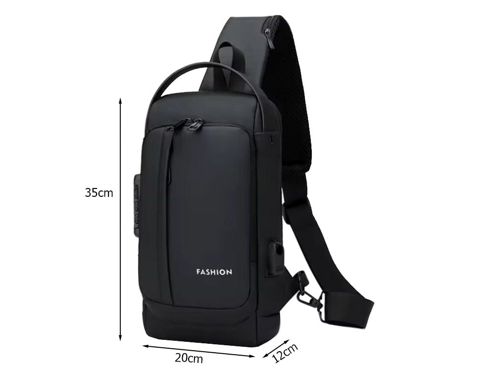 Bandolera Antirrobo USB con Candado de Código
